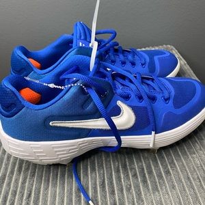 Blue Nike cleats
